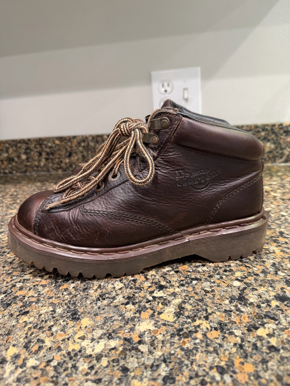 Dr. Martens vintage men’s uk7/us8 Brown Leather Lace-Up Ankle Boot